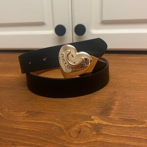 Juicy Couture Gold Heart Buckle Belt